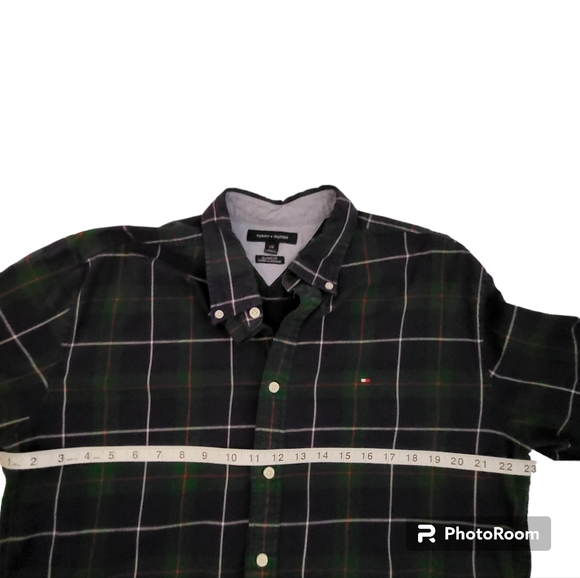 Tommy Hilfiger Men's Size Large Plaid Long Sleeve Button Up Shirt - Picture 8 of 8